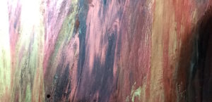Rainbow Wood Shmear Finish